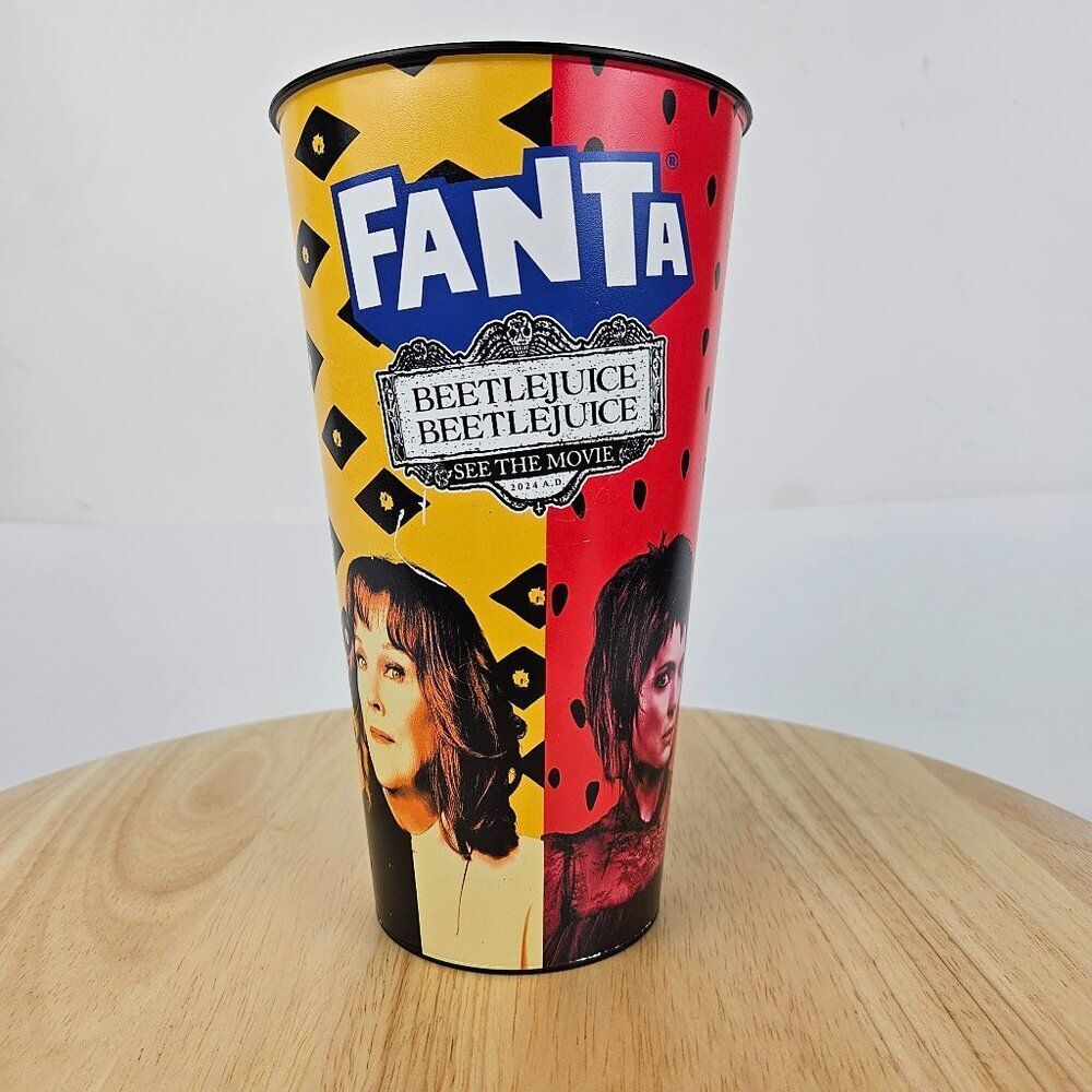 Beetlejuice Cinemark Movie Theater Cup Concession FANTA Reusable Drink Retired